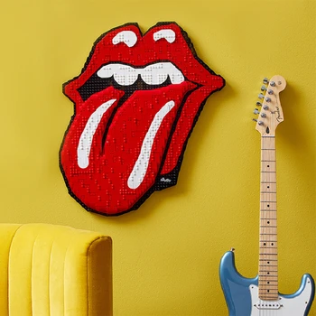 1998 бр. Музикална група Строителни блокове Художествени комплекти The Rolling Stones Тухли, Играчки, подаръци за деца, съвместими с 31206