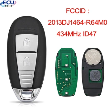 2 Бутона 434 Mhz ID47 Smart Remote Key За Suzuki Vitara FCCID: 2013DJ1464-R64M0
