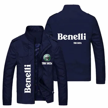 2023 НОВАТА пролетно-есенна мъжко яке с логото на BENELLI, популярна ежедневна мода свободна байкерская яке, за мъже градинска бейзболна форма
