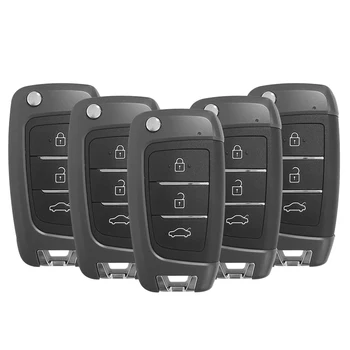 5 бр. KEYDIY B25 Гъвкав 3-бутон автомобилен ключ с дистанционно управление на серия Б за KD900 KD900 + URG200-X2 Mini