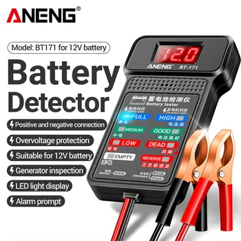 ANENG BT-171 Многофункционални Тестери батерия 12 v за авторемонтной промишленост с led обратен дисплей Инструмент Електрозахранване