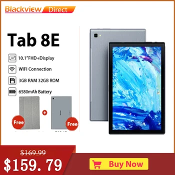 Blackview-Tab 8E 10.1-инчов таблет с резолюция FHD, 3 GB RAM, 128 GB ROM, восьмиядерный процесор 1920 * 1200, Камера с 13 MP, батерия 6580 ма, Android 10 Pad