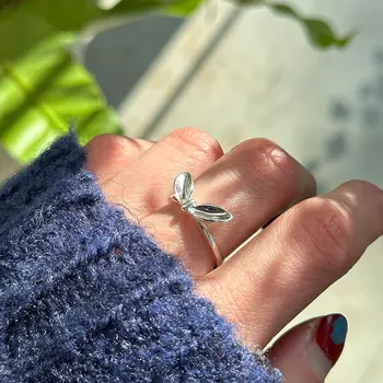 FoYuan Скъп пръстен с заячьими уши Женски 2023 година на раждане, Година на зодиака заек, универсален