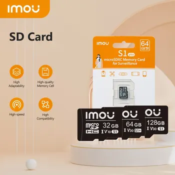 IMOU SD-карта на Високоскоростната 32G 64G Висока адаптивност 128g 256G Висока съвместимост Изключителна microSDXC карта за видеонаблюдение