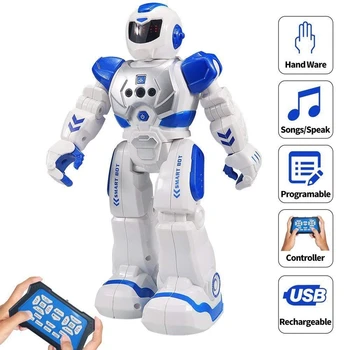 RC Интелигентен Сензор Жестове, играчки за танцови роботи, Програмируеми Интелигентни Електрически Единични Развиване на Гуманоидные Роботизирана играчка за деца в подарък