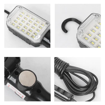 Акумулаторна работни светлини ac адаптер 220 В, с магнитна основа, 12,5 W, Инспекцията за строителен лампа, Преносим, ръчно, лампа за ремонт на автомобили