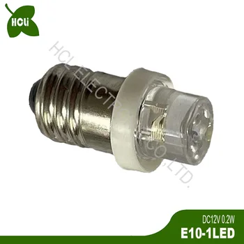 Високо качество на DC3V 4.5 V 6.3 V 9V 12V E10 24V Led индикаторные лампи на арматурното табло на Автомобила Контролна лампа Ръчна лампа E10 Лампи Безплатна доставка 20pcs