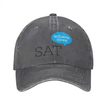 Висококачествен деним, шапка с логото на SAT, вязаная капачка, бейзболна шапка