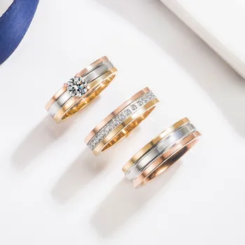 Висококачествено сребро 925 проба, цветоделительное пръстен trinity, женски темперамент, модната марка, годеж отношение, луксозни бижута