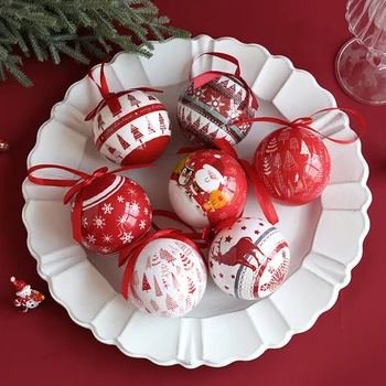 Висулка във формата на Коледна елха, висящи топки, аксесоари за празнични партита, картички и Подаръци, украшения за дома, пластмасова Коледна топка, многоцветен украшение Снимка