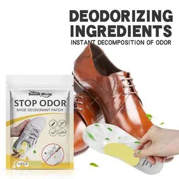Дезодорант за обувки, Ароматизатори обувки, средство за премахване на миризмата, 10 бр, ивици за премахване на миризми, Абсорбиращ миризма на обувки, препарат за почистване на маратонки от пот