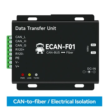 Един Комплект безжичен модем CAN към оптични оптични ECAN-F01 постоянен ток: 8 ~ 28 На 20 километра Скорост на пренос на данни 5 До 1 Mbps Защита на електрическата изолация Can2.0