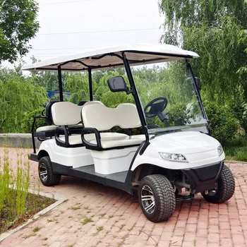 Електрическа количка за голф 2 +2 Сеатер повишени с 4 колела aldult с изработени по поръчка електрически колички Бъги клуб на автомобила CE