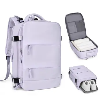 Жена Раница за пътуване в самолет, Голям Многофункционален багаж, Водоустойчиви спортни чанти, Куфар, Бизнес чанти за лаптоп, Ръчни чанти за момичета