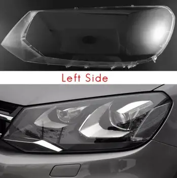 За Volkswagen VW Touareg 2011 2012 2013 2014 Страничен капак на фаровете на автомобила Прозрачна лампа във формата на миди, стъклени лещи DF
