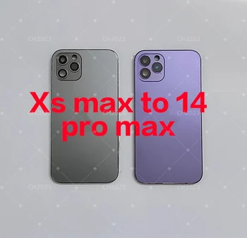 Задния капак е от неръждаема стомана само за iPhone XS Max до 14 Pro Max делото за iPhone XS Max Изглежда като дело на 14-Pro Max Безплатен подарък