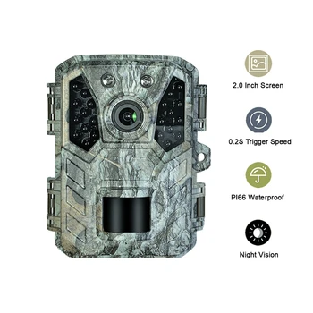 Камера за лов 1080P, помещение за дивата природа с нощно виждане, камера за мобилен тече, помещение за лов на открито, IP65, водоустойчив, за изследване на дивата природа