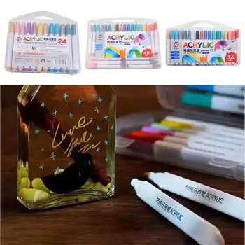 Комплект маркери за деца, цветни дръжки за рисуване за деца, водоустойчив, гладки, светли, сейф, Набор от маркери за colorization керамика, платно