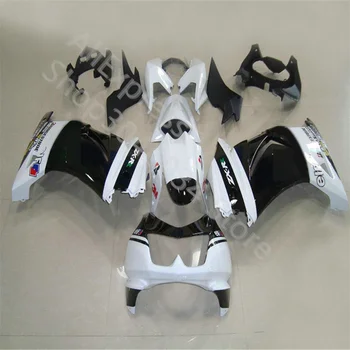 Лидер в продажбите, комплект обтекателей за Kawasaki Ninja ZX250R 08 09-14 ZX250R 2008 2009 2010-2011-2012-2013-2014, бял черен комплект обтекателей