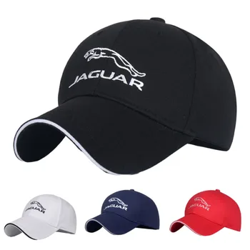 Модни памучни шапки Jaguar за жени и мъже, за Спорт на открито, Бягане, Голф, Регулируема Бродирана Покривка, подарък, защита от Слънцето