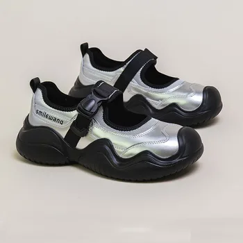 Най-новият дамски обувки на плоска подметка с катарамата на колана си, Дишащи Спортни Обувки Mary Jane, Кошници Femmes Tendances маратонки дамски zapatillas hombre