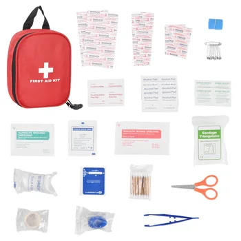 Преносима пътна домашна аптечка за първа помощ, чанта, Походный медицински авариен комплект за оцеляване, Ламинирано съхранение на медицински консумативи