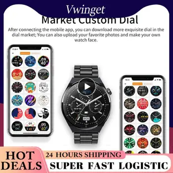 Спортен часовник с безжично зареждане Nfc Ip68 Водоустойчив Умен часовник Hk46 с докосване, Безжична зареждане, Умни часовници 1,36 Инча, Умни