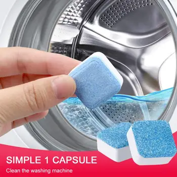 Таблетки за почистване на перални машини Ефективно средство за премахване на котлен камък в резервоар за вода Средство за почистване на пералната машина Шипучие хапчета