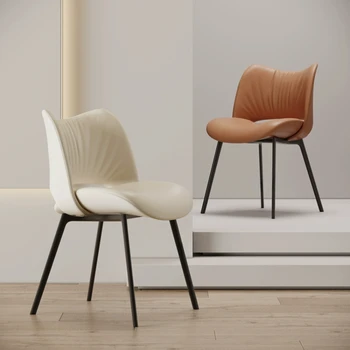Удобни италиански трапезни столове с един прост стол, дизайнерски трапезни столове за дома, Луксозно обзавеждане за спални, мебели за интериора на Hogar B1