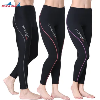 Унисекс, изолирана панталони за гмуркане дебелина 1,5 мм, панталони за гмуркане с прерязано за мъже и жени, зимни панталони за каране на паруснике, за да сърфират
