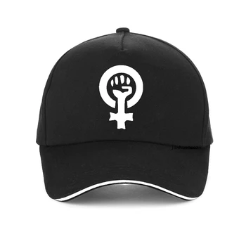 Феминистка жени, Юмрук в гърдите, Етикет с принтом, Ежедневни бейзболна шапка в стил Харадзюку, хип-хоп шапка за момичета, регулируем бейзболна шапка лятна gorras