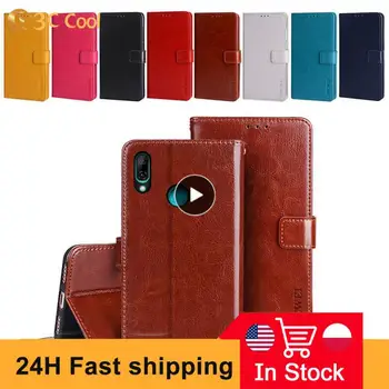 Чанта за мобилен телефон с възможност за сгъване карта, магнитен лека чанта-портфейл със стойка, Реколта дамска чанта за мобилен телефон Huawei P Smart 2019, защита от драскотини