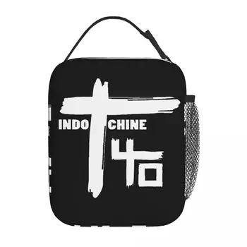 Чанта за обяд с изолация Indochine Band Genres Rock Storage Кутия за храна Преносим термоохладитель Bento Box School